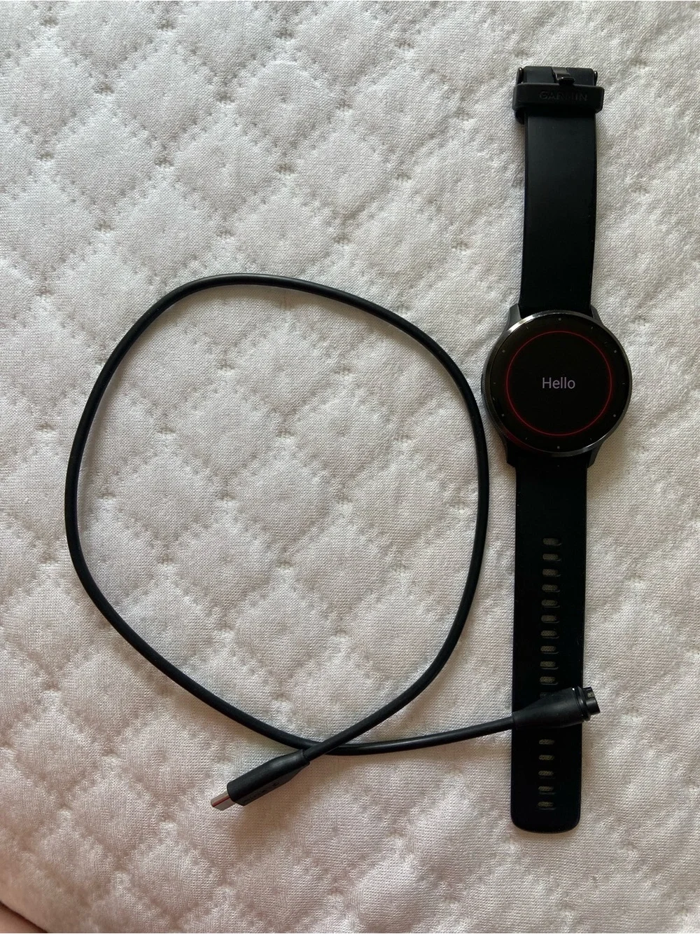 Garmin Black Venu3 with Charging Cable